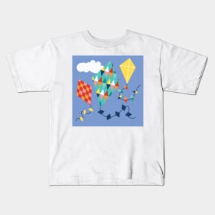 flying kites Kids T-Shirt